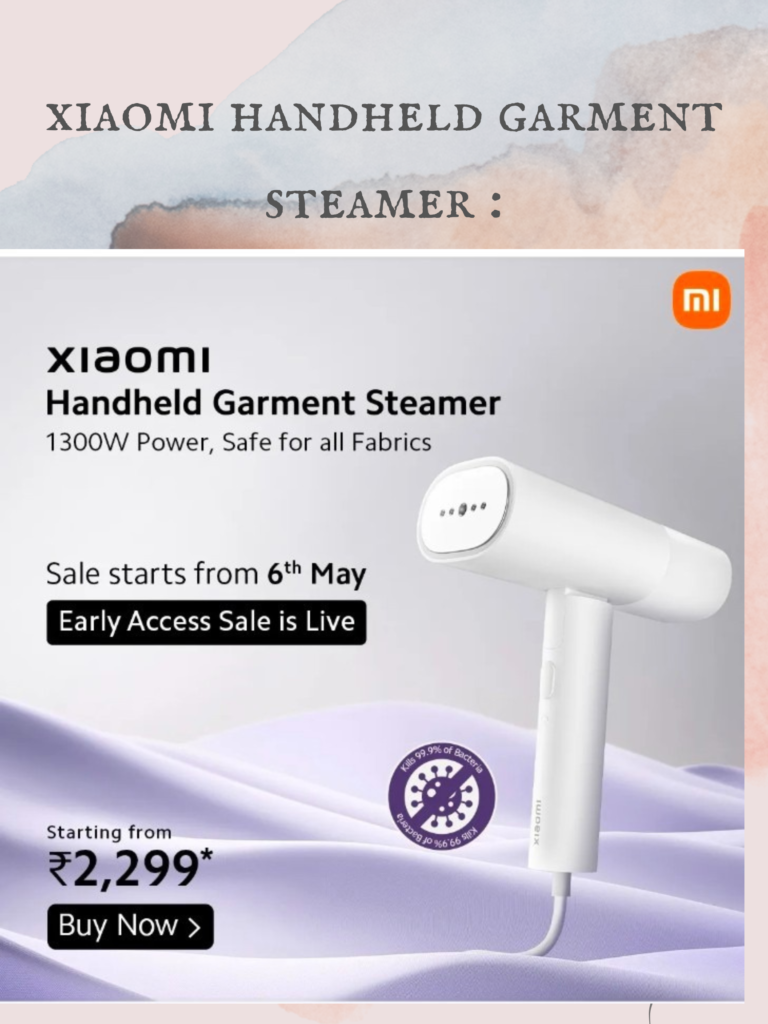 Xiaomi handheld garment steamer /best affordable handheld steamer at offer price 